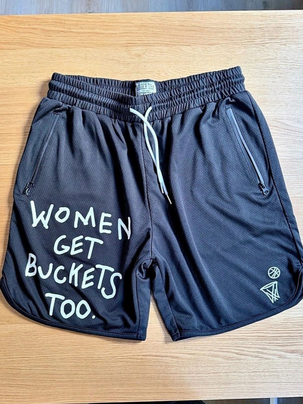 Bigger Than Basketball Too Busy Getting Buckets - Shorts - Black
